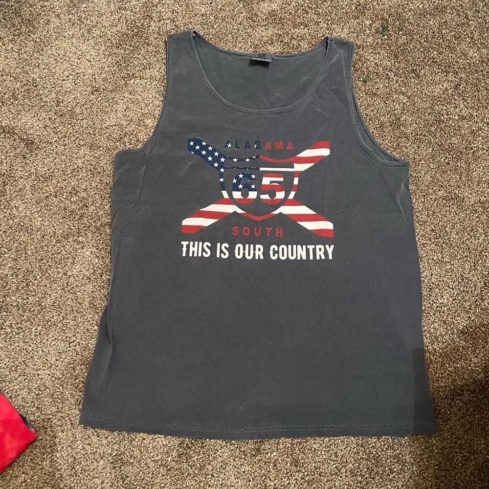 Comfort Colors Gray Alabama 65 South Tank Top